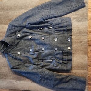 Express Double Breasted Wool Blend Jacket Size L